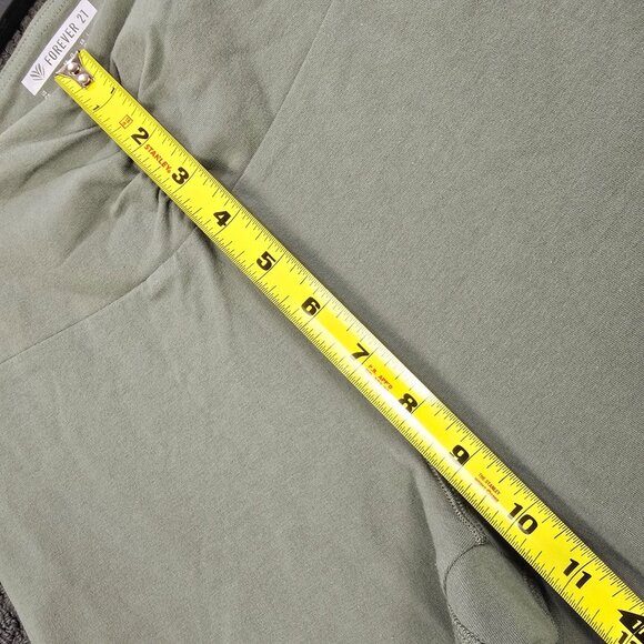 Forever 21 Legging Large L High Waisted Flared Leg Dark Olive Green Active Flare - Picture 5 of 10